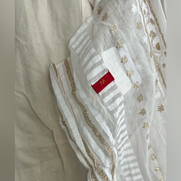 W festive embroidered Indian, Pakistani kurta set with dupatta - Picture 4 of 13